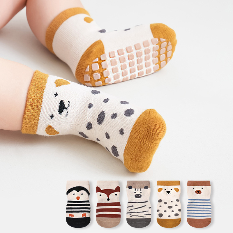 Unisex Baby Socks Non Slip - أزياء الطفل الطابق الجوارب لطيف الحيوان