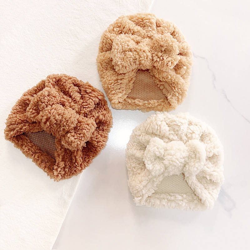 Infant Beanie Hat With Ears - لطيف الوليد الطفل عقدة عمامة القوس