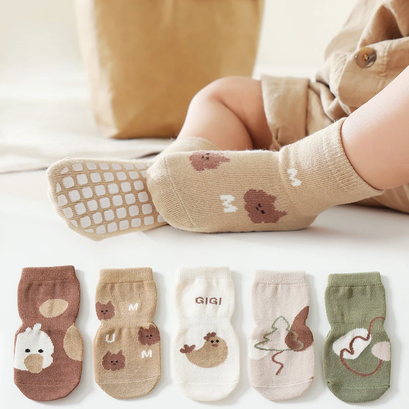 Unisex Baby Socks Non Slip - جديد الخريف الشتاء Kawaii الطفل جوارب