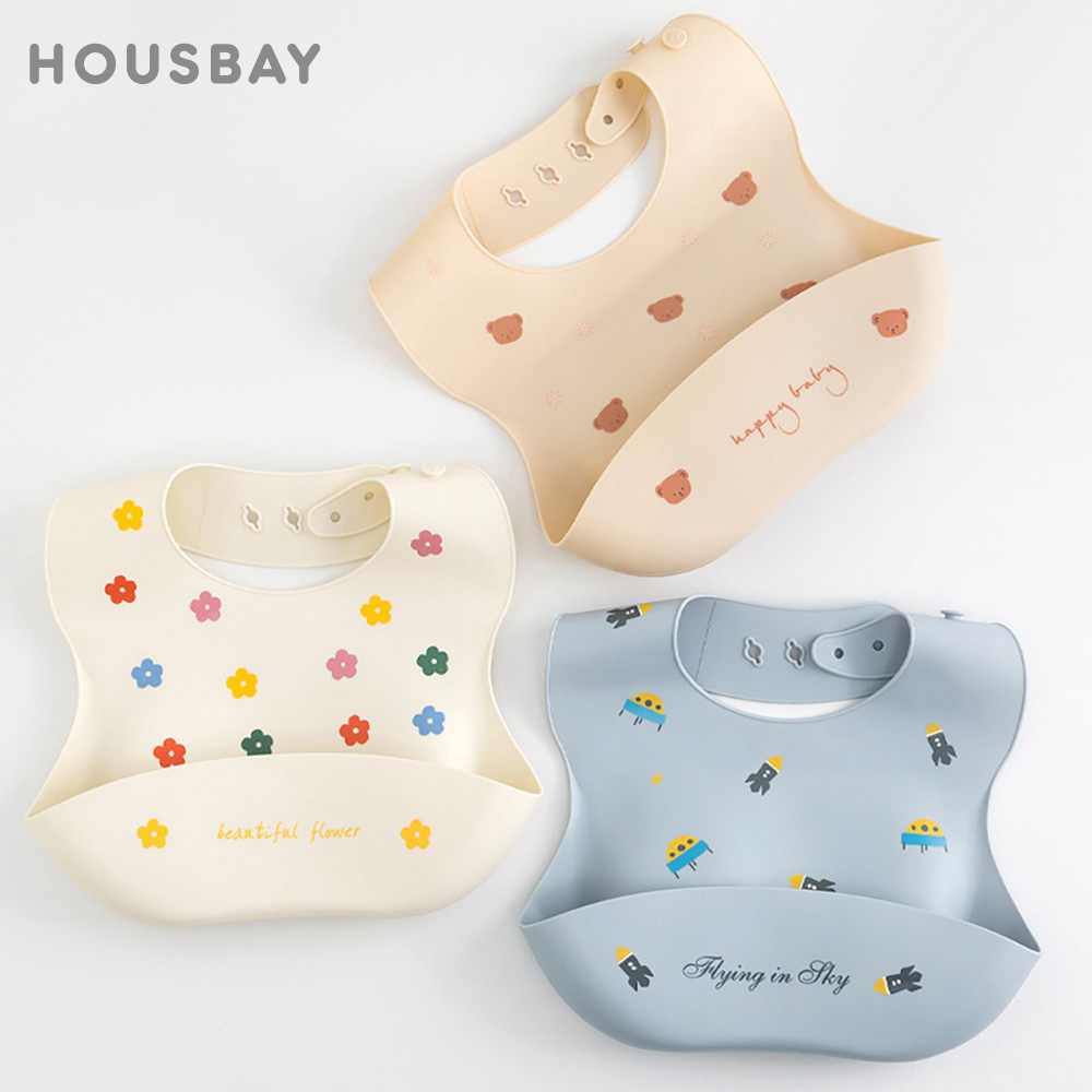 Waterproof Baby Bibs Silicone - مرايل سيليكون ناعمة مضادة للماء للأطفال