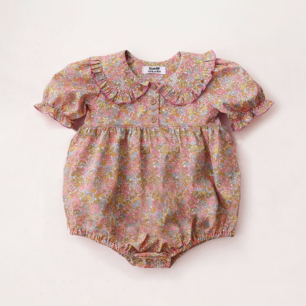 ملابس صيفية للأطفال حديثي الول - مراجعة Newborn Baby Girl Romper Floral وسعره