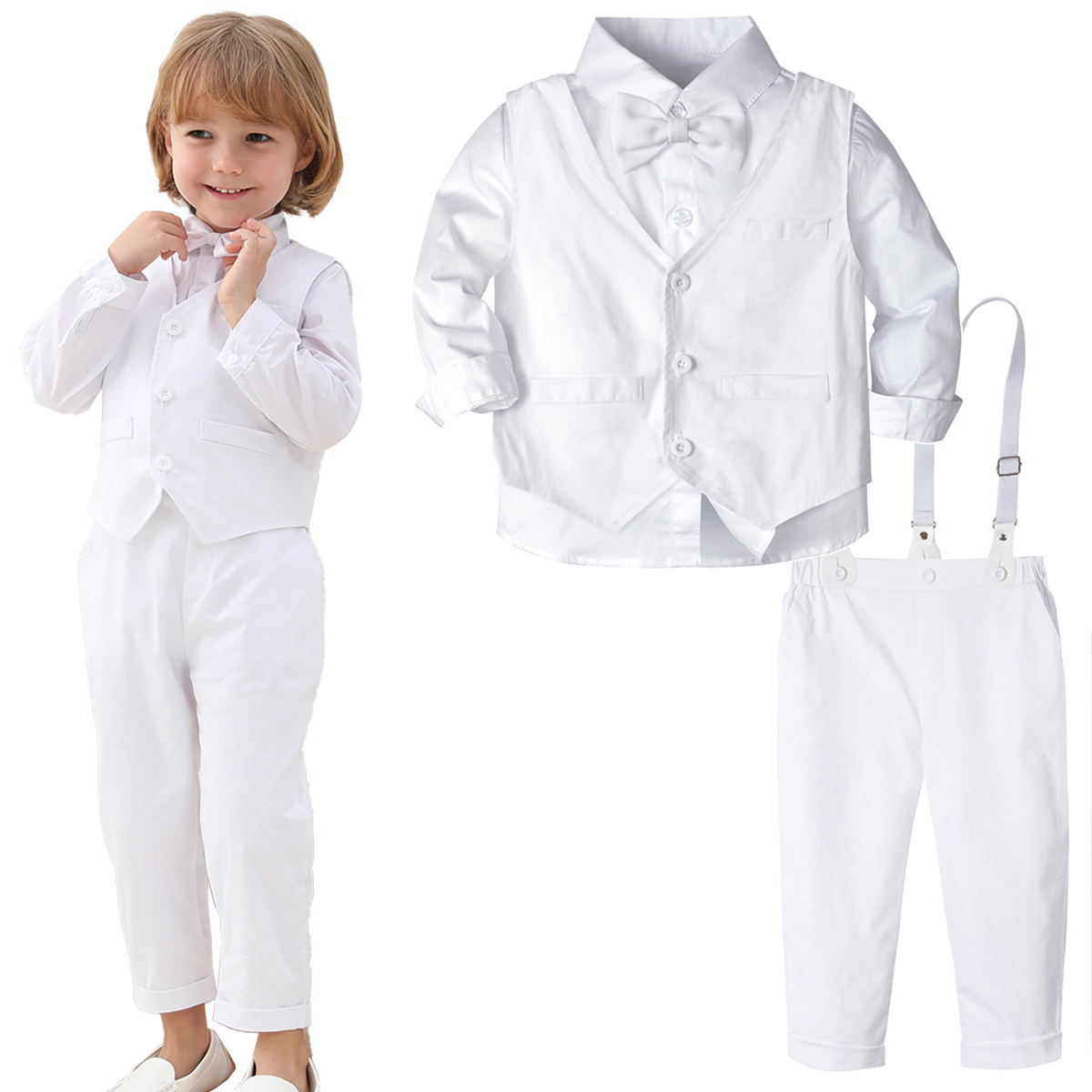 ملابس تعميد للأطفال ، بدلة بحم - مراجعة Baby Boy Suit Set Baptism وسعره