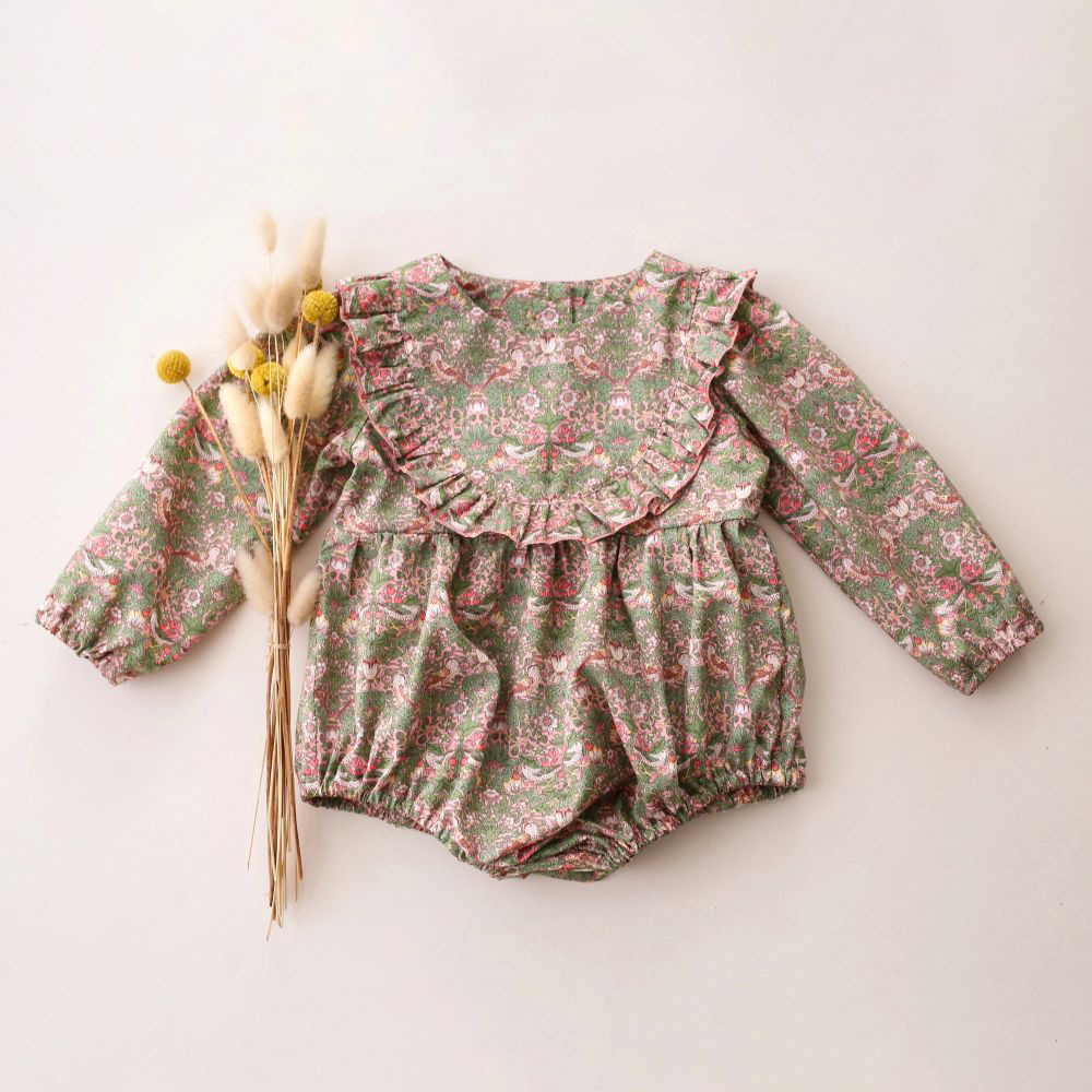 ملابس طفلة لربيع 0-2 سنة من ال - مراجعة Newborn Baby Girl Romper Floral وسعره