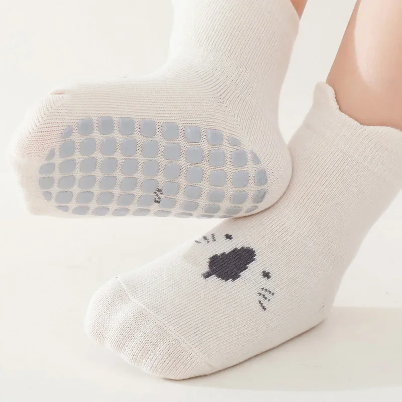 3/5 أزواج من الجوارب الأرضية غ - مراجعة Unisex Baby Socks Non Slip وسعره