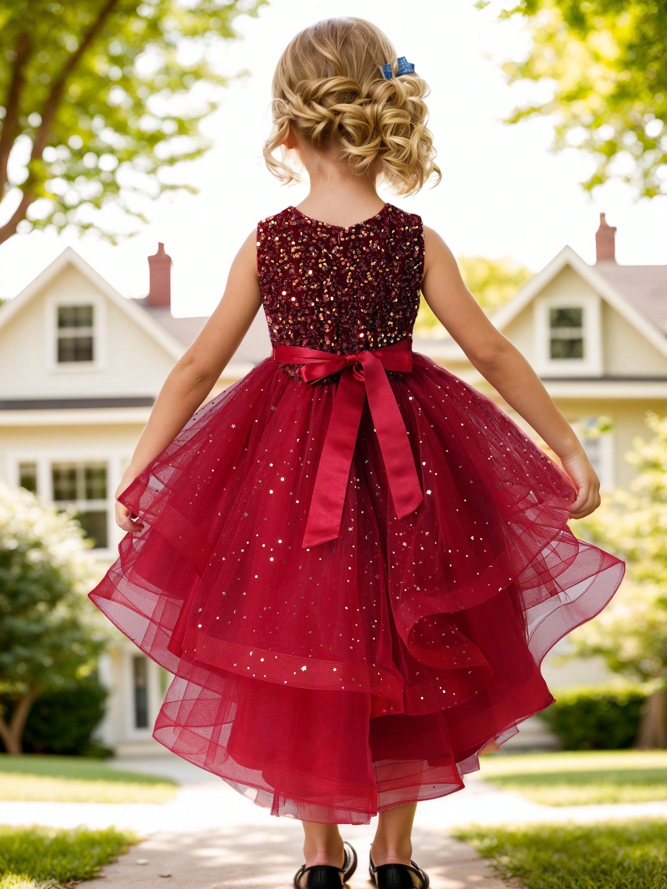 فستان أميرة للبنات الصغيرات مز - مراجعة Toddler Girl Tulle Party Dress وسعره