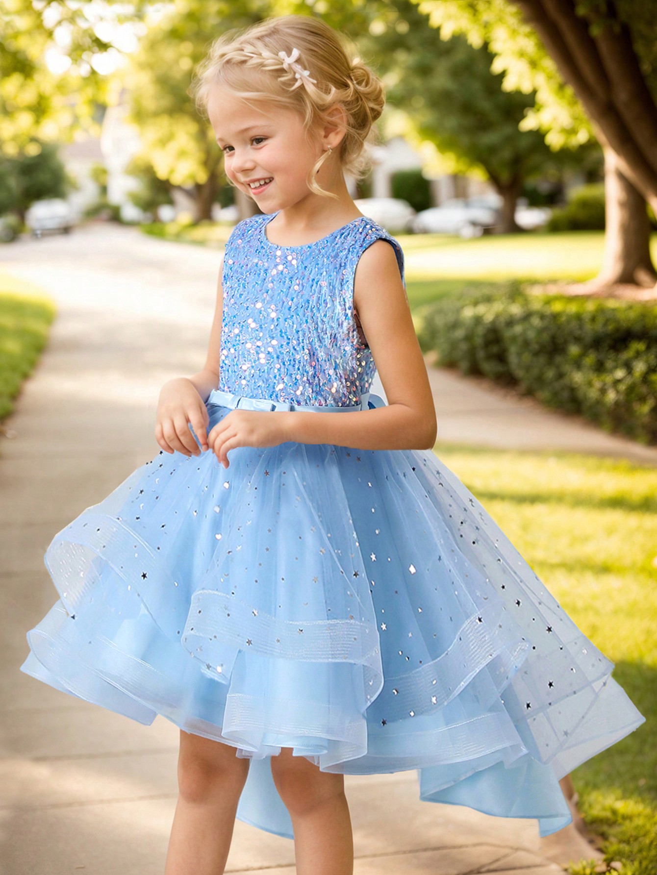 فستان أميرة للبنات الصغيرات مز - مراجعة Toddler Girl Tulle Party Dress وسعره