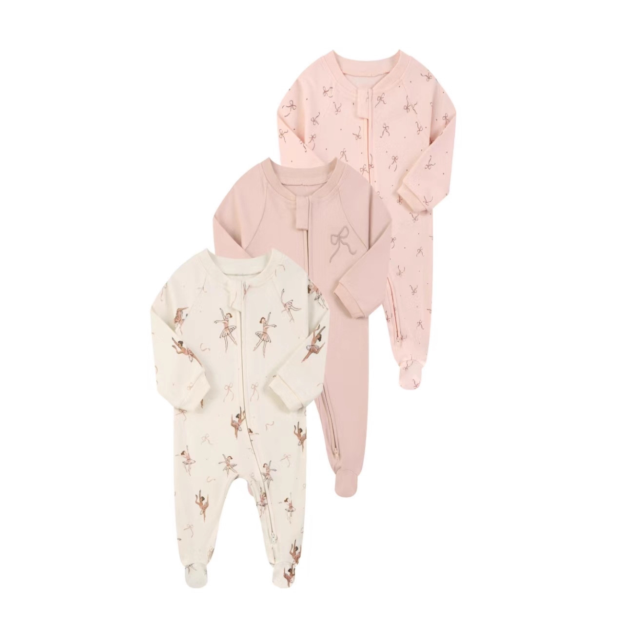 بدلة أطفال سوميني بأكمام طويلة - مراجعة Cotton Baby Onesies Zipper وسعره