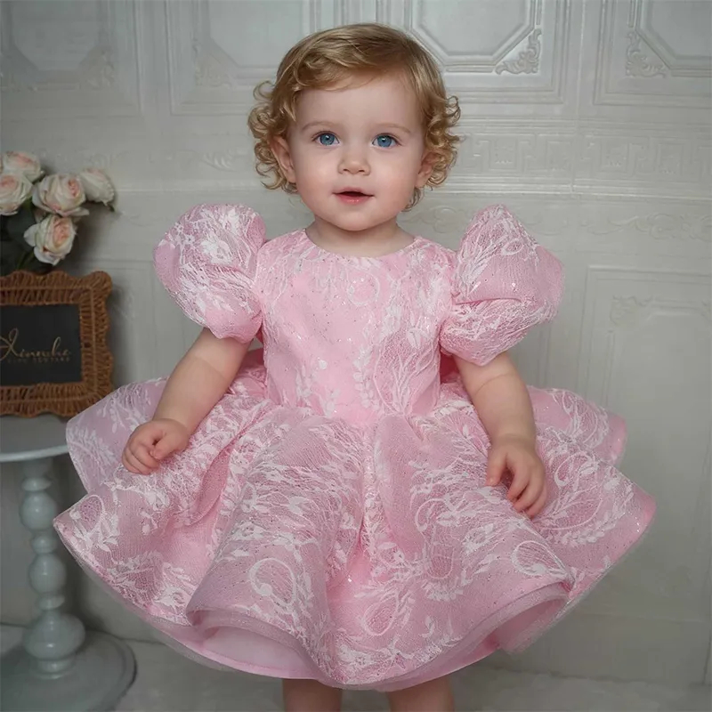فستان أنيق وردي لامع من الدانت - مراجعة Toddler Girl Tulle Party Dress وسعره
