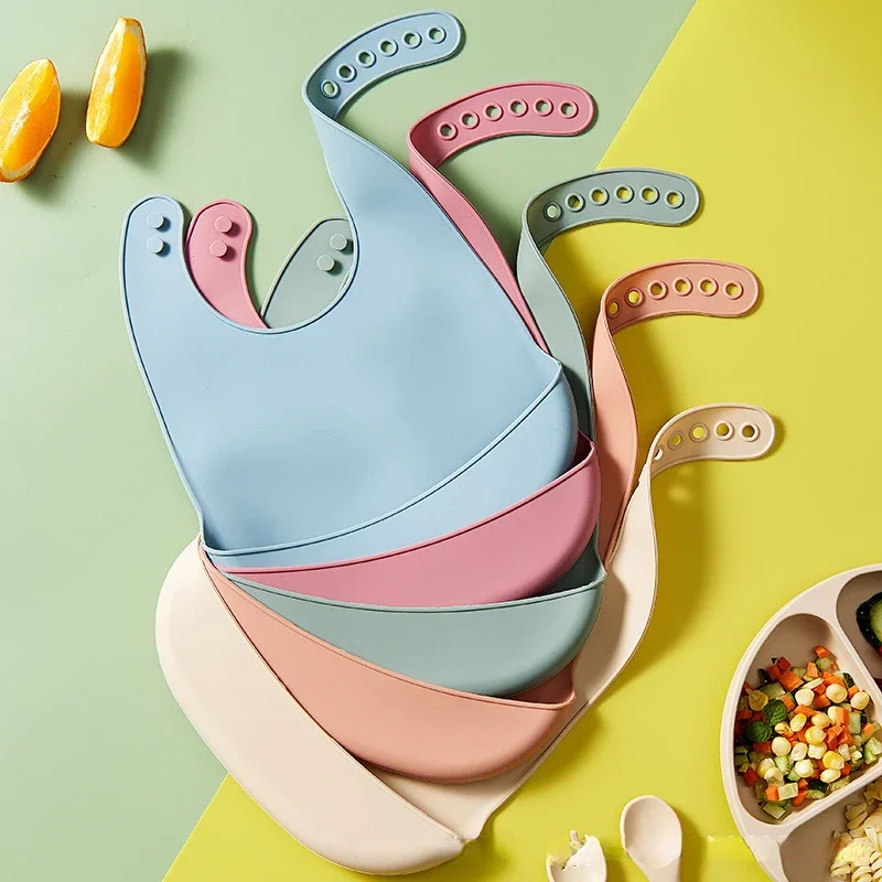 مريلة سيليكون للأطفال مقاومة ل - مراجعة Waterproof Baby Bibs Silicone وسعره