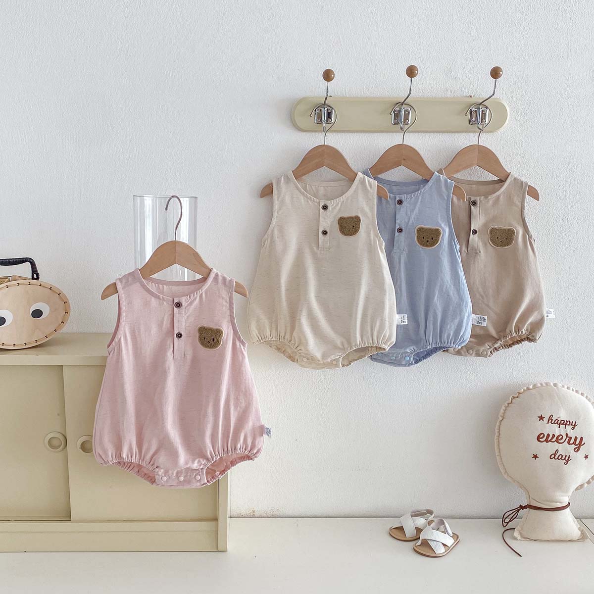 بدلة صيفية رقيقة بدون أكمام لل - مراجعة Baby Summer Linen Sleeveless Jumpsuit وسعره
