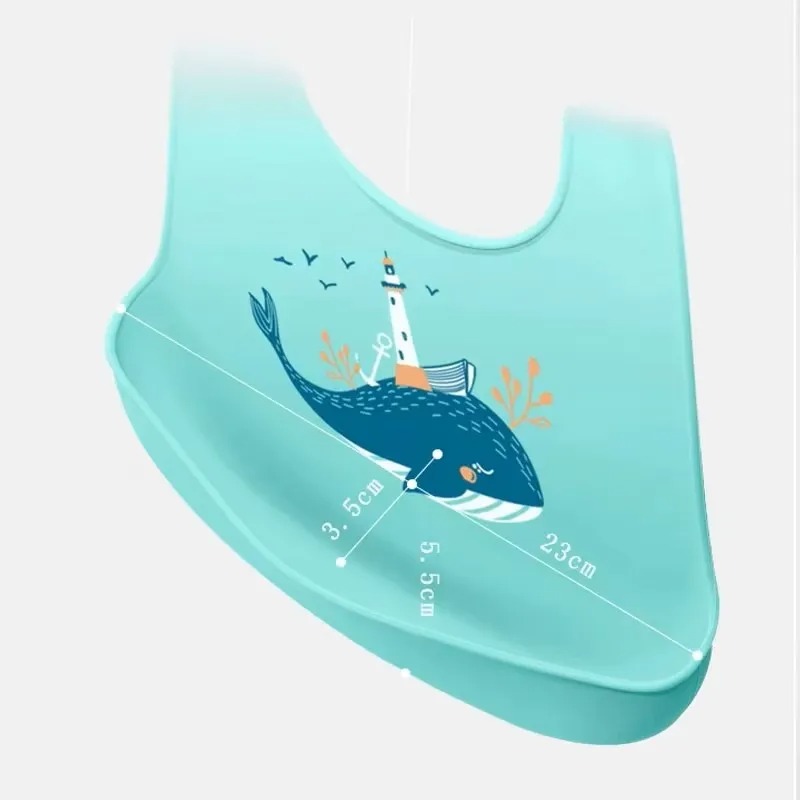 مريلة أطفال من PANGDUBE مقاومة - مراجعة Waterproof Baby Bibs Silicone وسعره