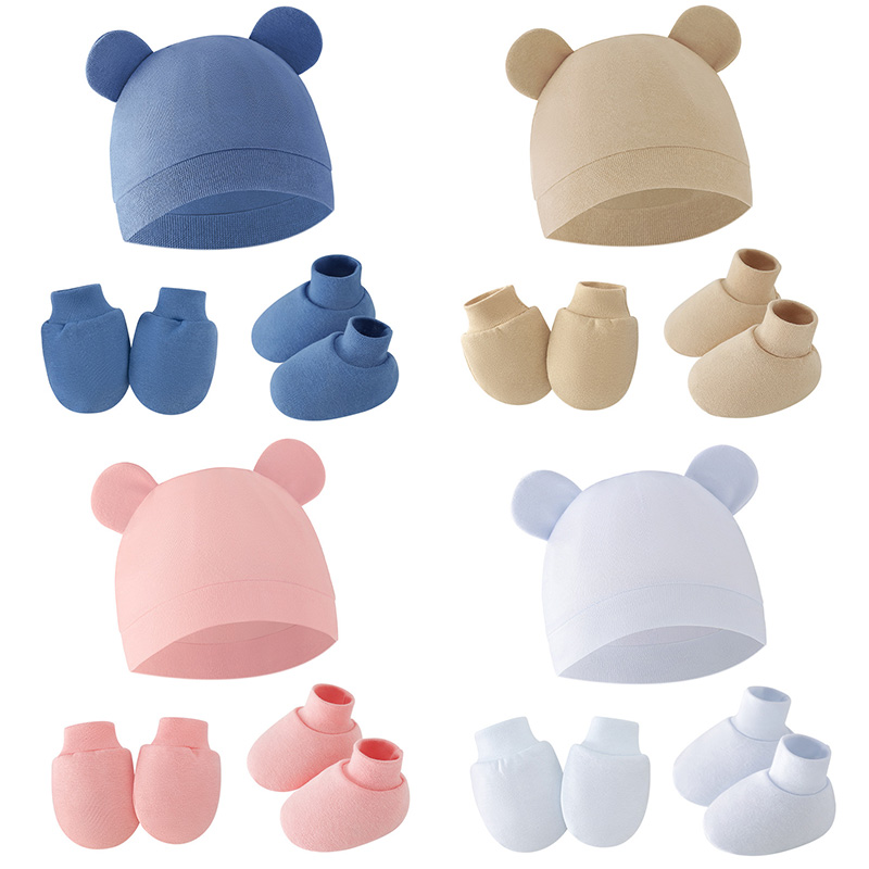 قبعة وقفازات وجوارب للأطفال حد - مراجعة Infant Beanie Hat With Ears وسعره