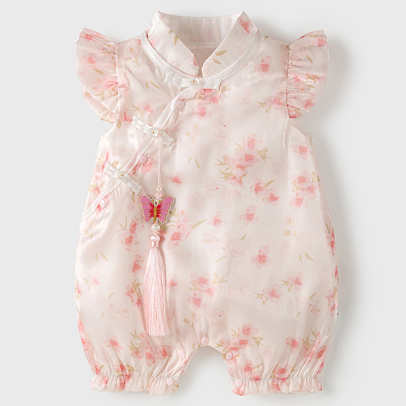 رومبير قطني بدون أكمام للفتيات - مراجعة Newborn Baby Girl Romper Floral وسعره