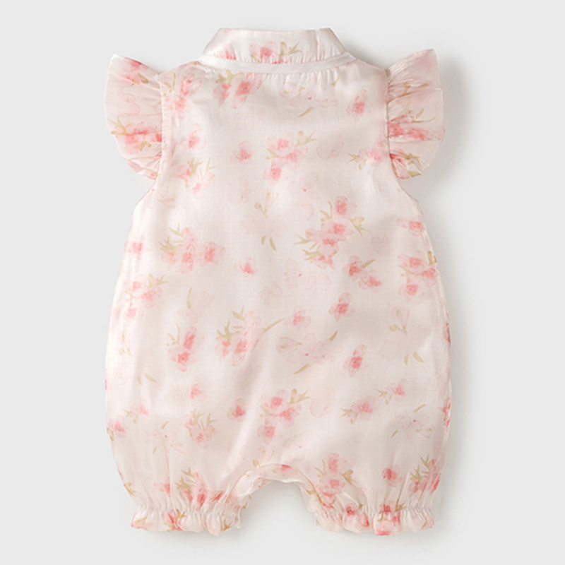 رومبير قطني بدون أكمام للفتيات - مراجعة Newborn Baby Girl Romper Floral وسعره