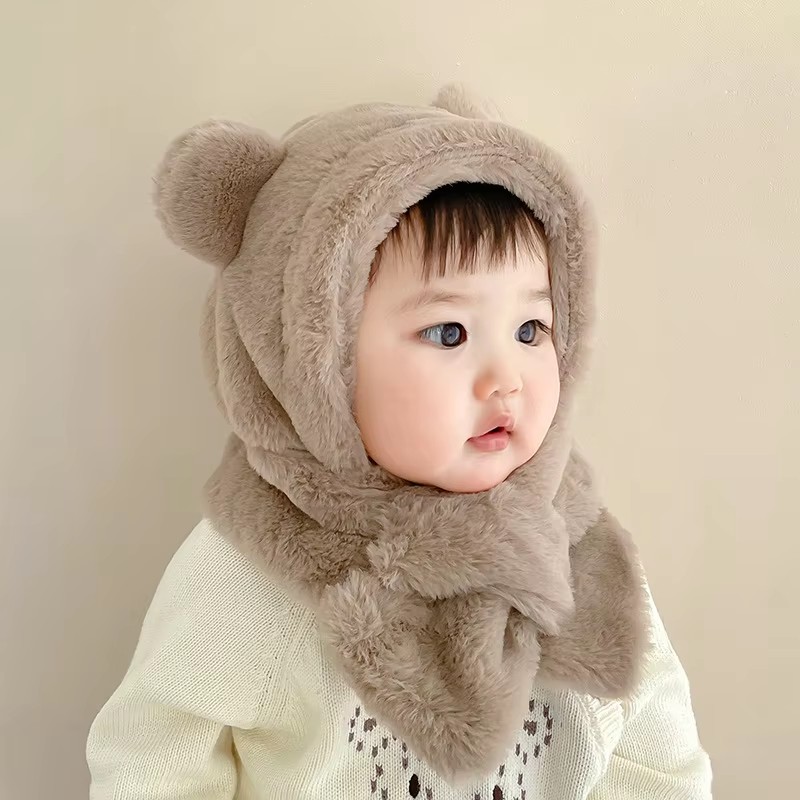الشتاء الطفل قبعة وشاح قطعة وا - مراجعة Infant Beanie Hat With Ears وسعره