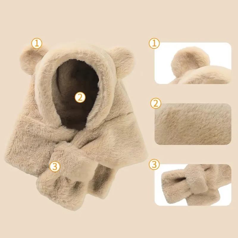 الشتاء الطفل قبعة وشاح قطعة وا - مراجعة Infant Beanie Hat With Ears وسعره