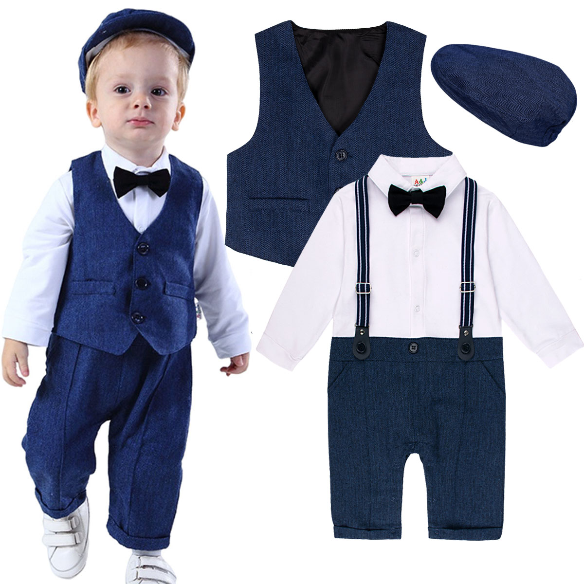 ملابس أطفال أولادي 0-24 متر بد - مراجعة Baby Boy Suit Set Baptism وسعره