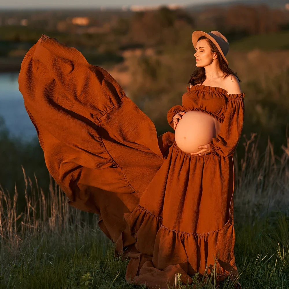 مثير قبالة الكتف الرجعية الأمو - مراجعة Maternity Wear وسعره