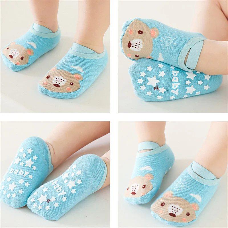 0-3Years الوليد الطفل بنات بني - مراجعة Unisex Baby Socks Non Slip وسعره