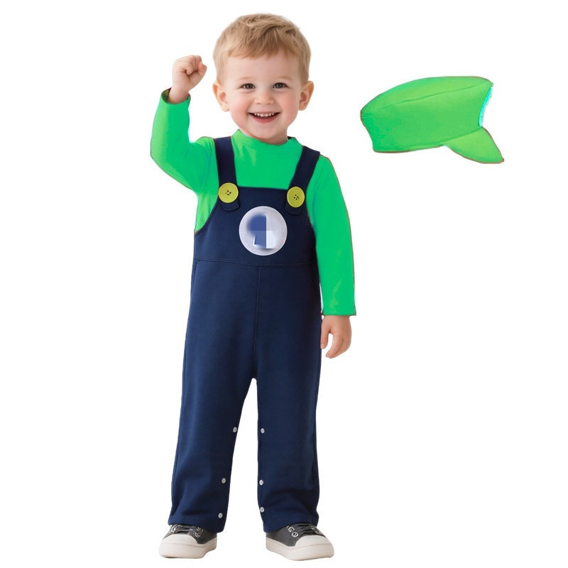 طفل سباك زي أحمر أخضر أنيمي لع - مراجعة Baby Clothes وسعره