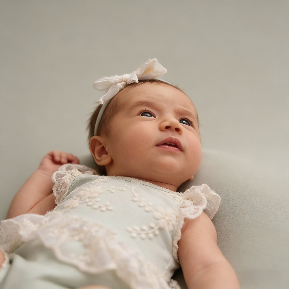 بدلة رومبر خضراء فاتحة مزينة ب - مراجعة Newborn Baby Girl Romper Floral وسعره